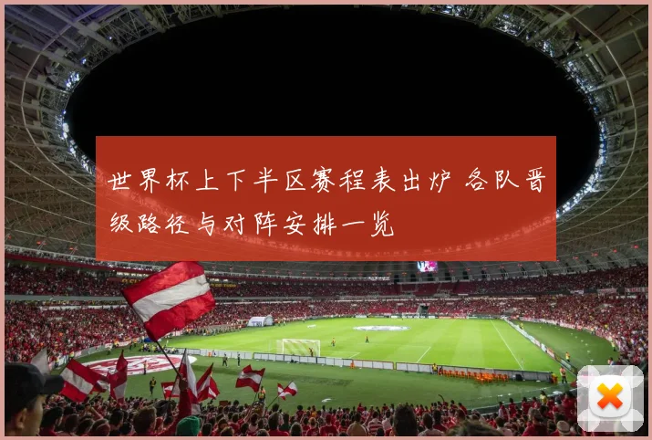 世界杯上下半区赛程表出炉 各队晋级路径与对阵安排一览